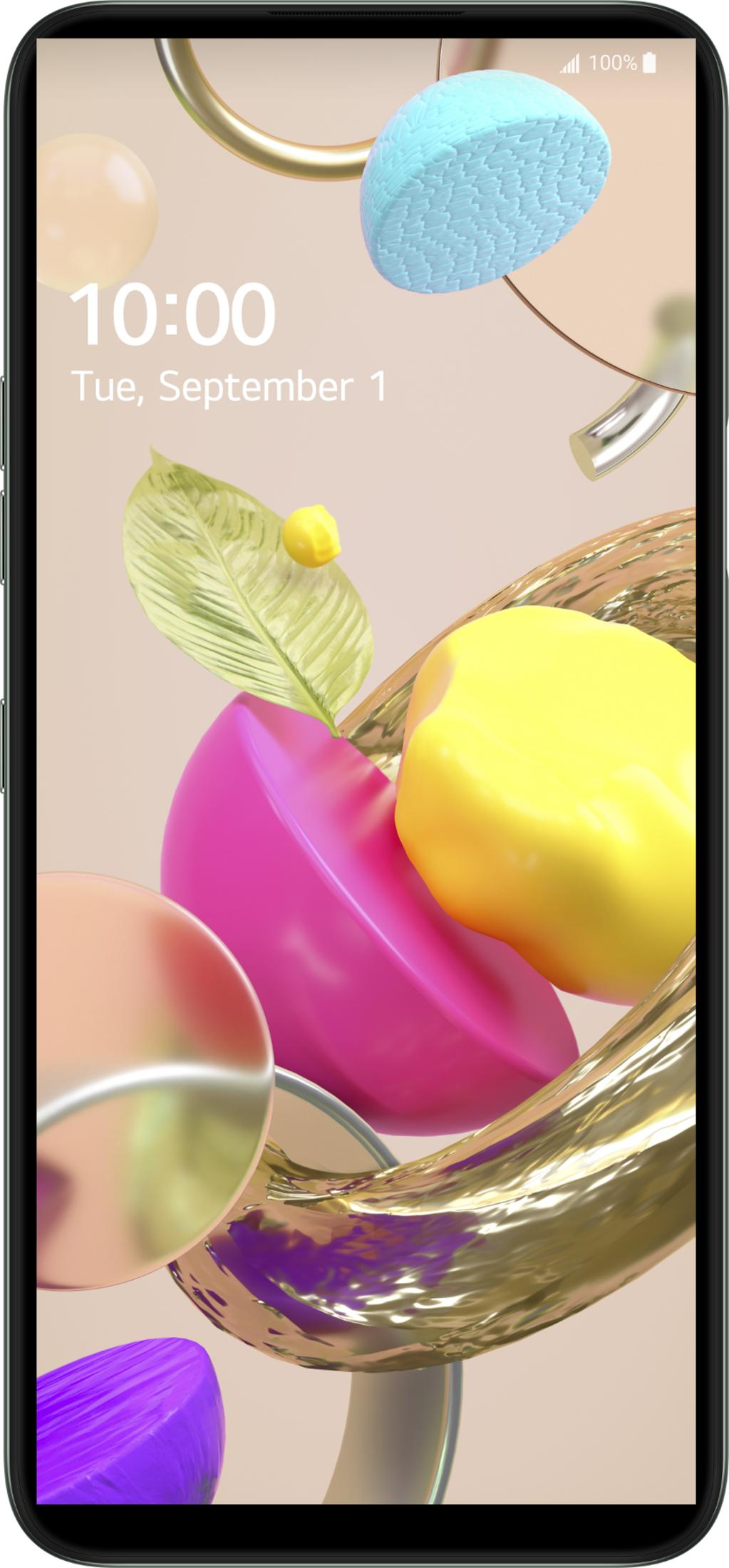 Abstraktes Design mit bunten, glatten Formen und einem Blatt auf einem hellen Hintergrund.