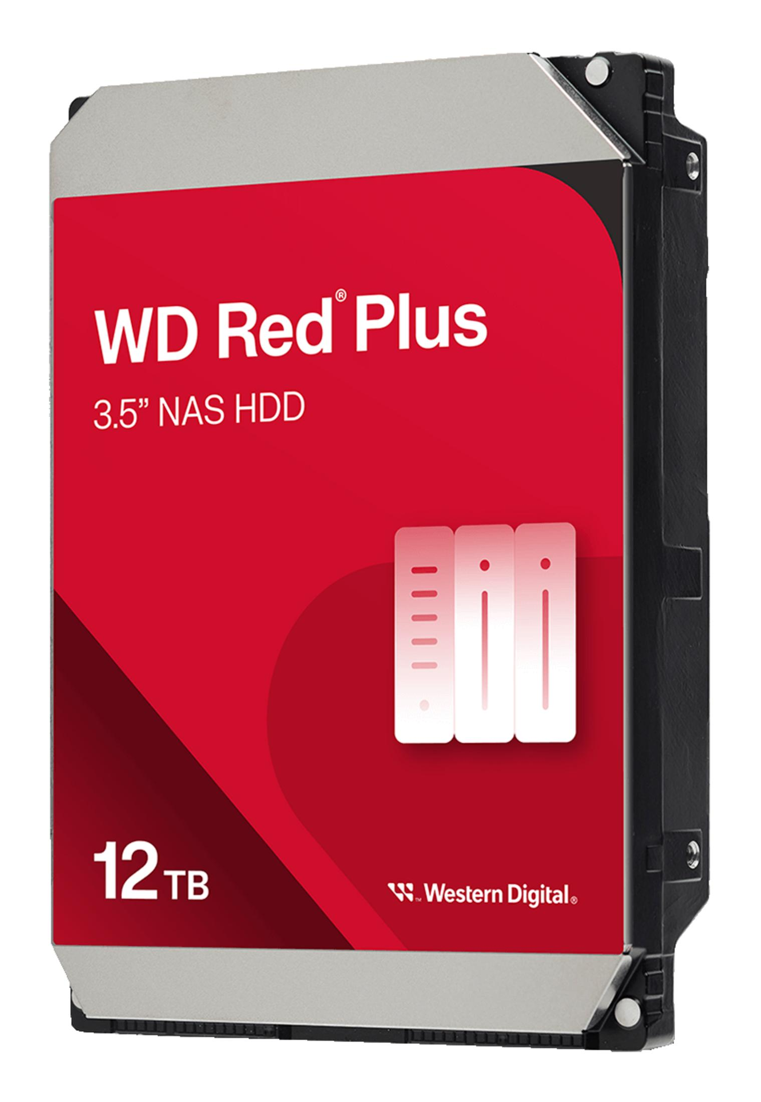 WD Red Plus 12TB 3.5" NAS HDD z logo Western Digital.