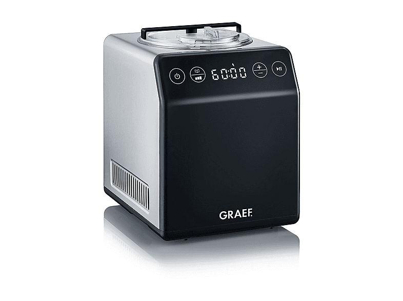 GRAEF 733.IM700.17 IM 700 2L BLACK/SILVER Speiseeismaschine (180 Watt ...