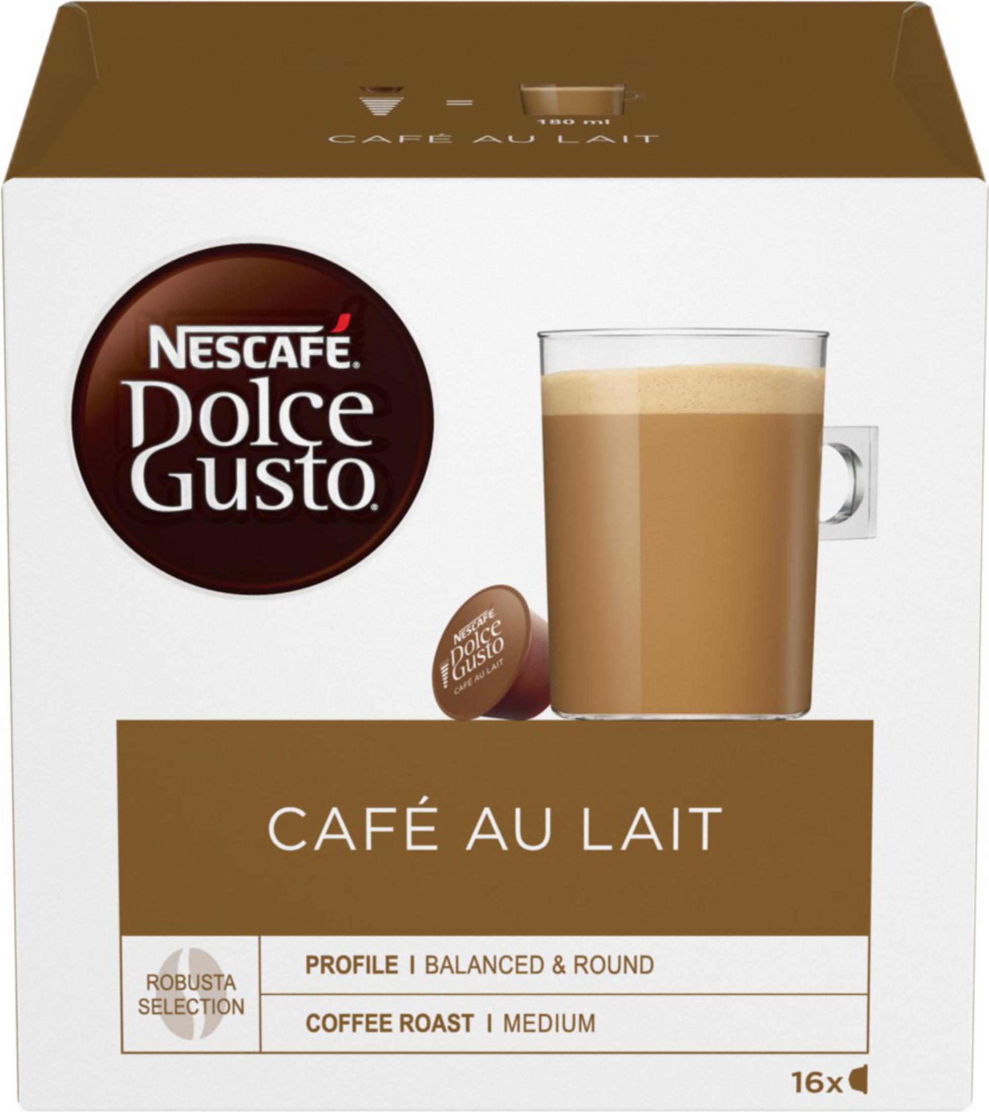 Confezione Nescafe Dolce Gusto con caffè e capsula, Cafe au Lait.