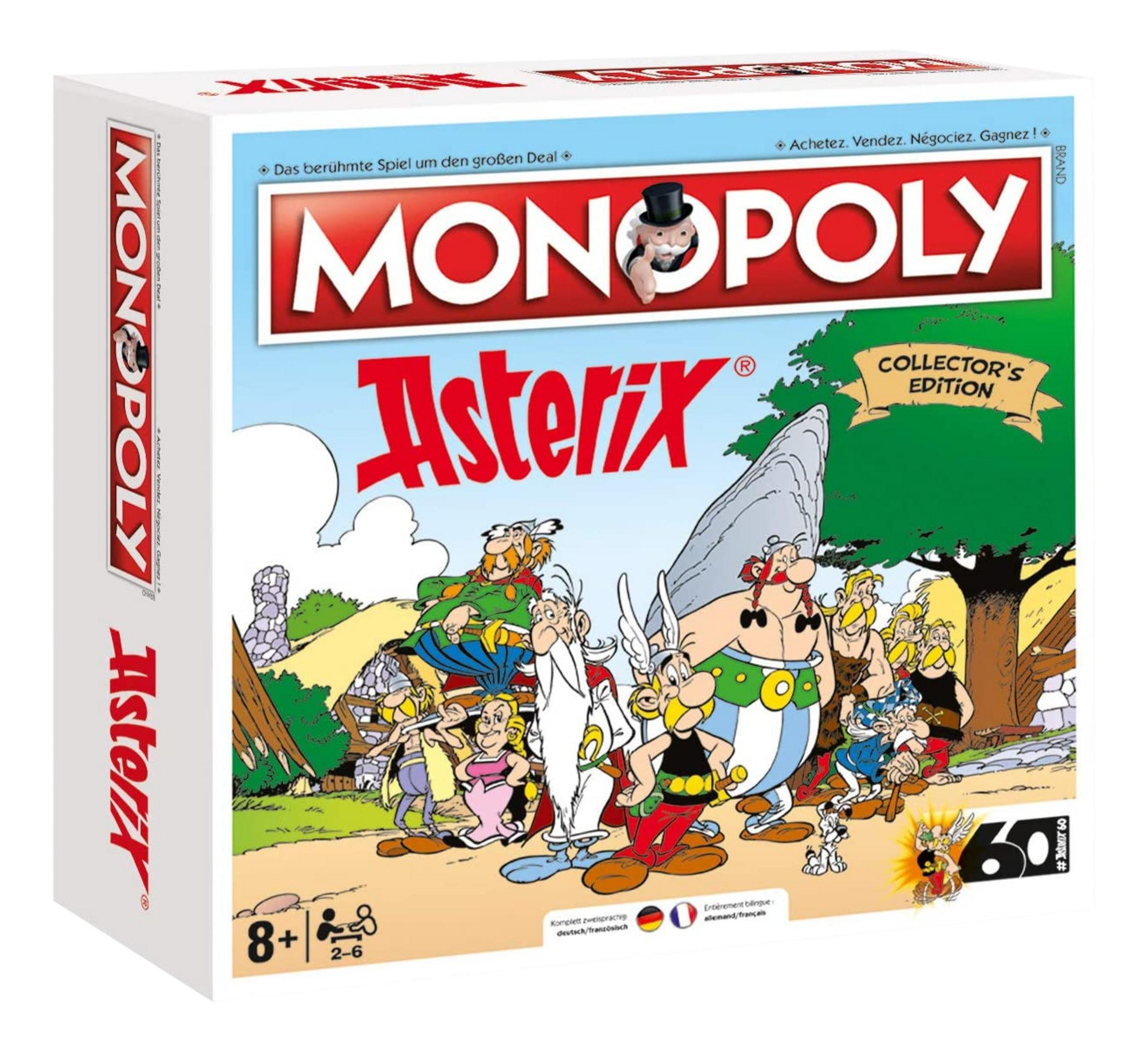 Monopoly Asterix Collector's Edition Brettspiel mit Charakteren aus Asterix und Obelix.