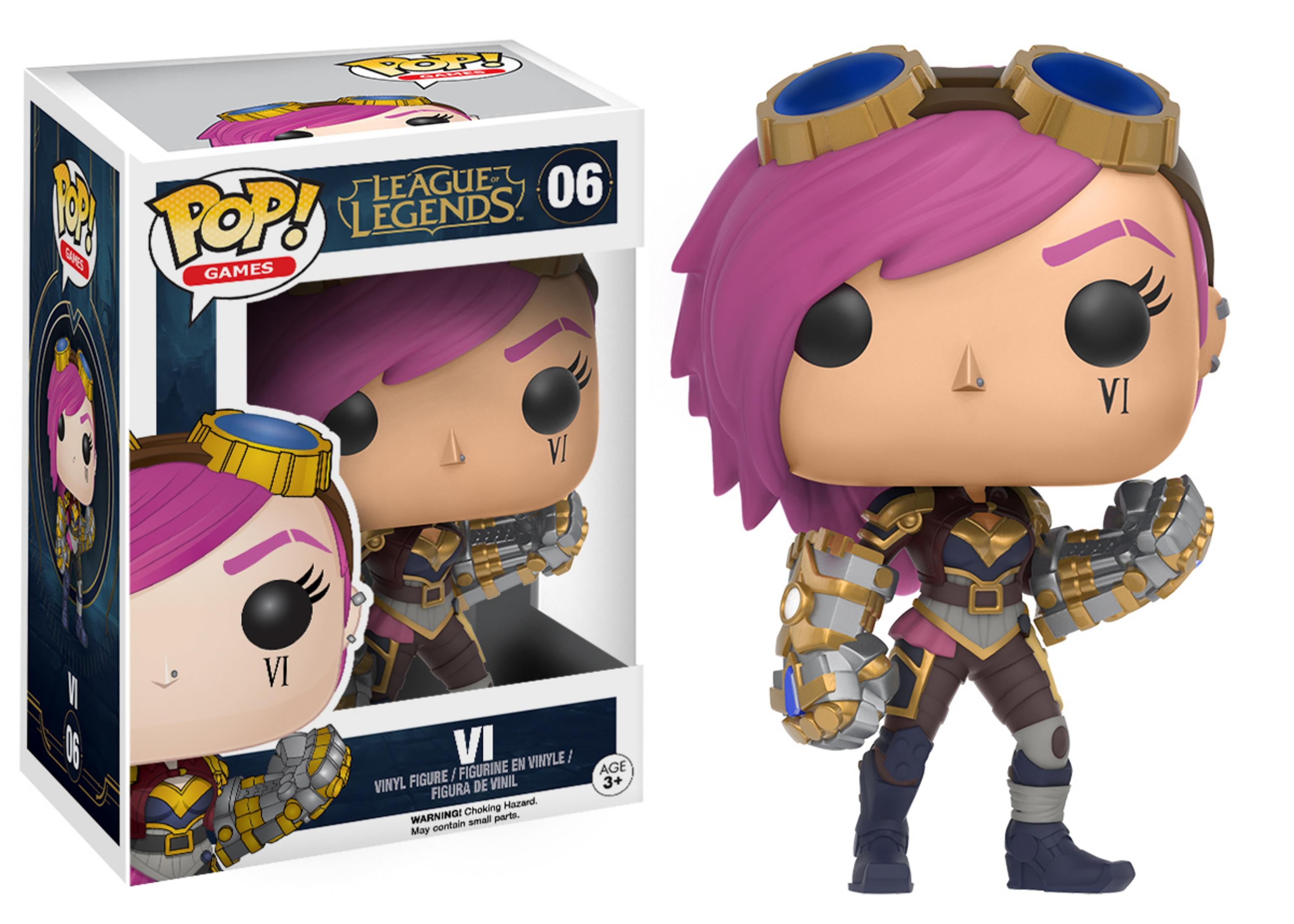 Funko Pop! Vinyl Figur von Vi aus League of Legends im Karton.