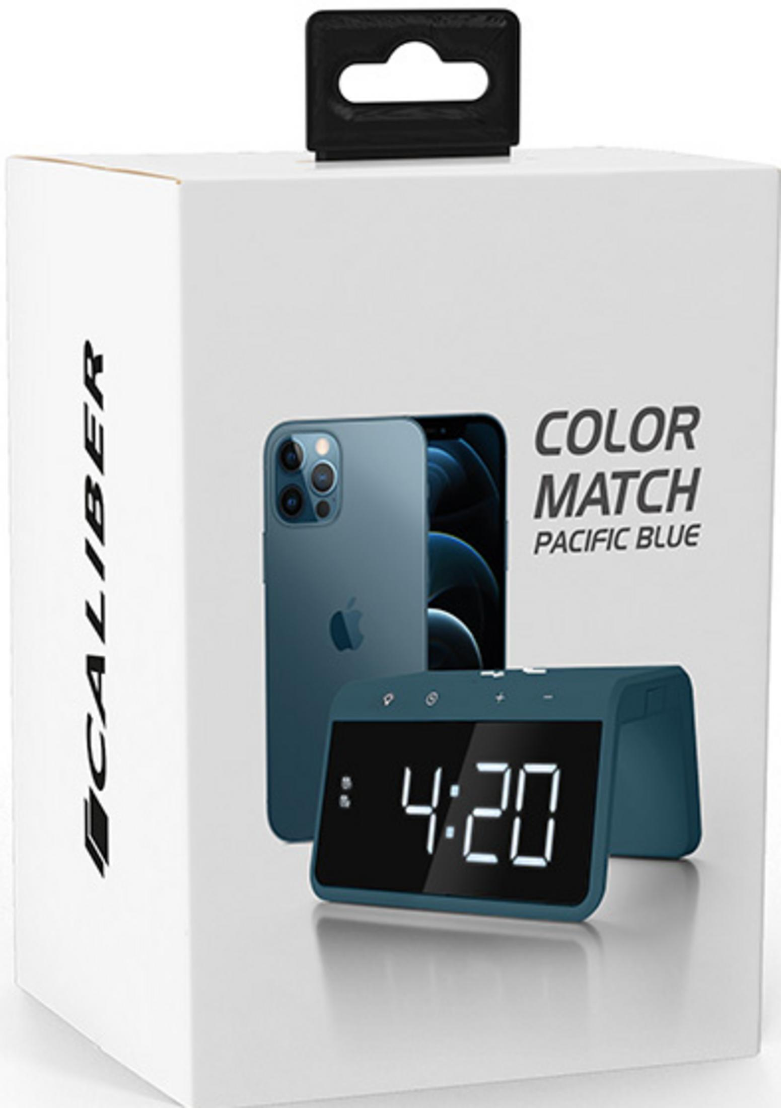White box featuring a Pacific Blue phone and clock. Clock shows 4:20.