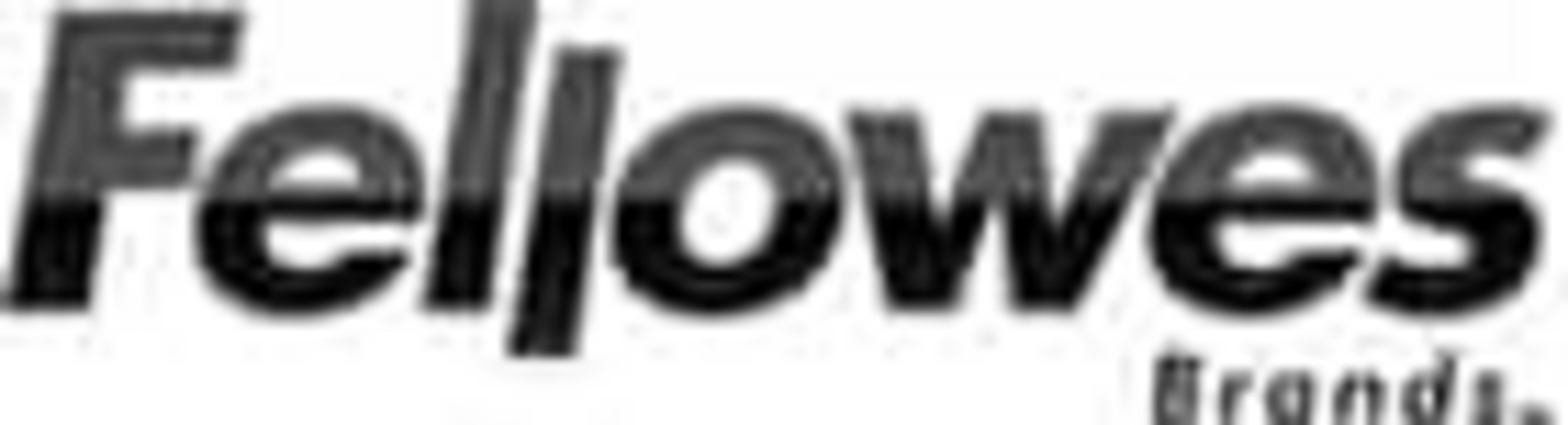 Logo Fellowes Brands, czarny tekst na białym tle.