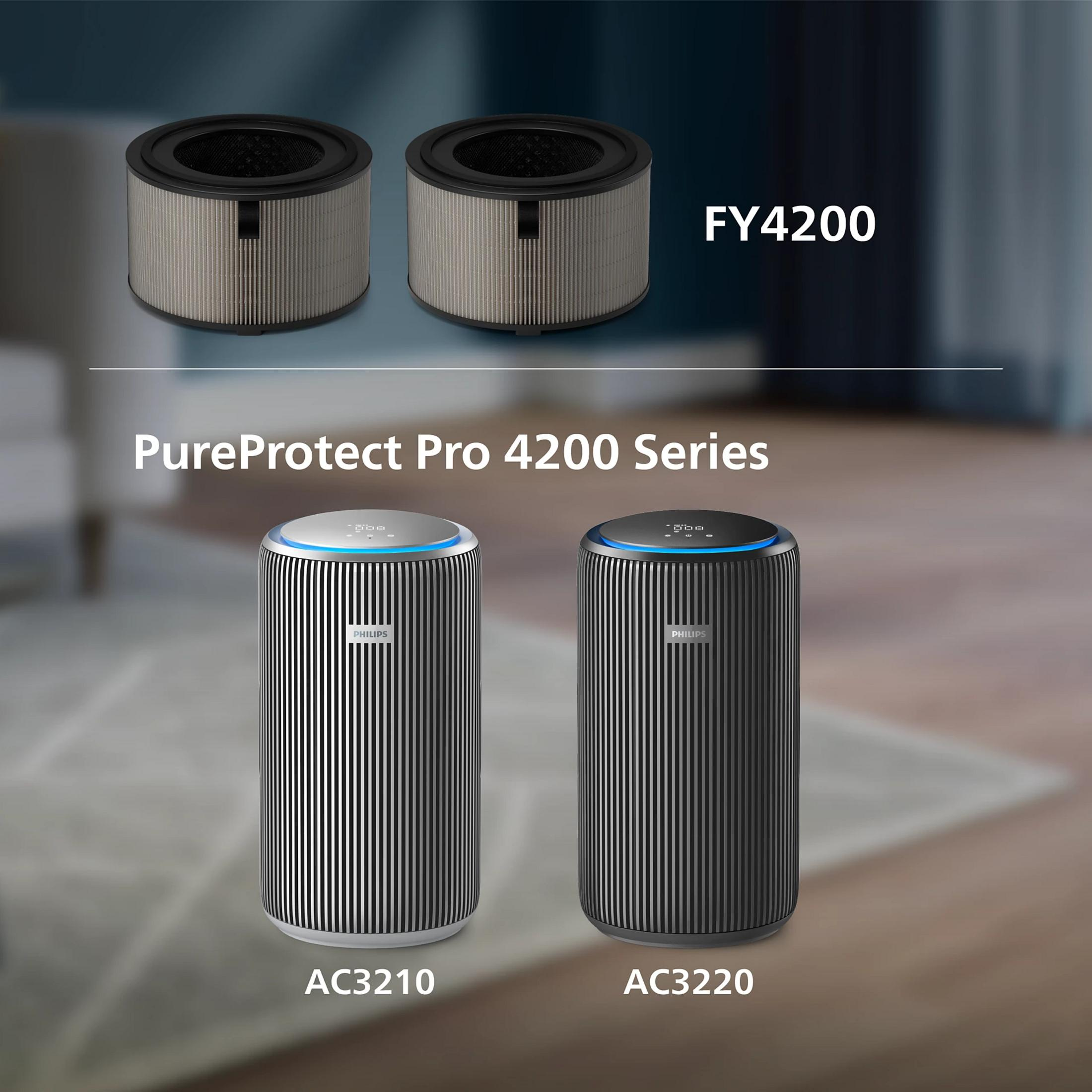 Zwei Philips Luftreiniger, AC3210 und AC3220, mit Filtern FY4200.