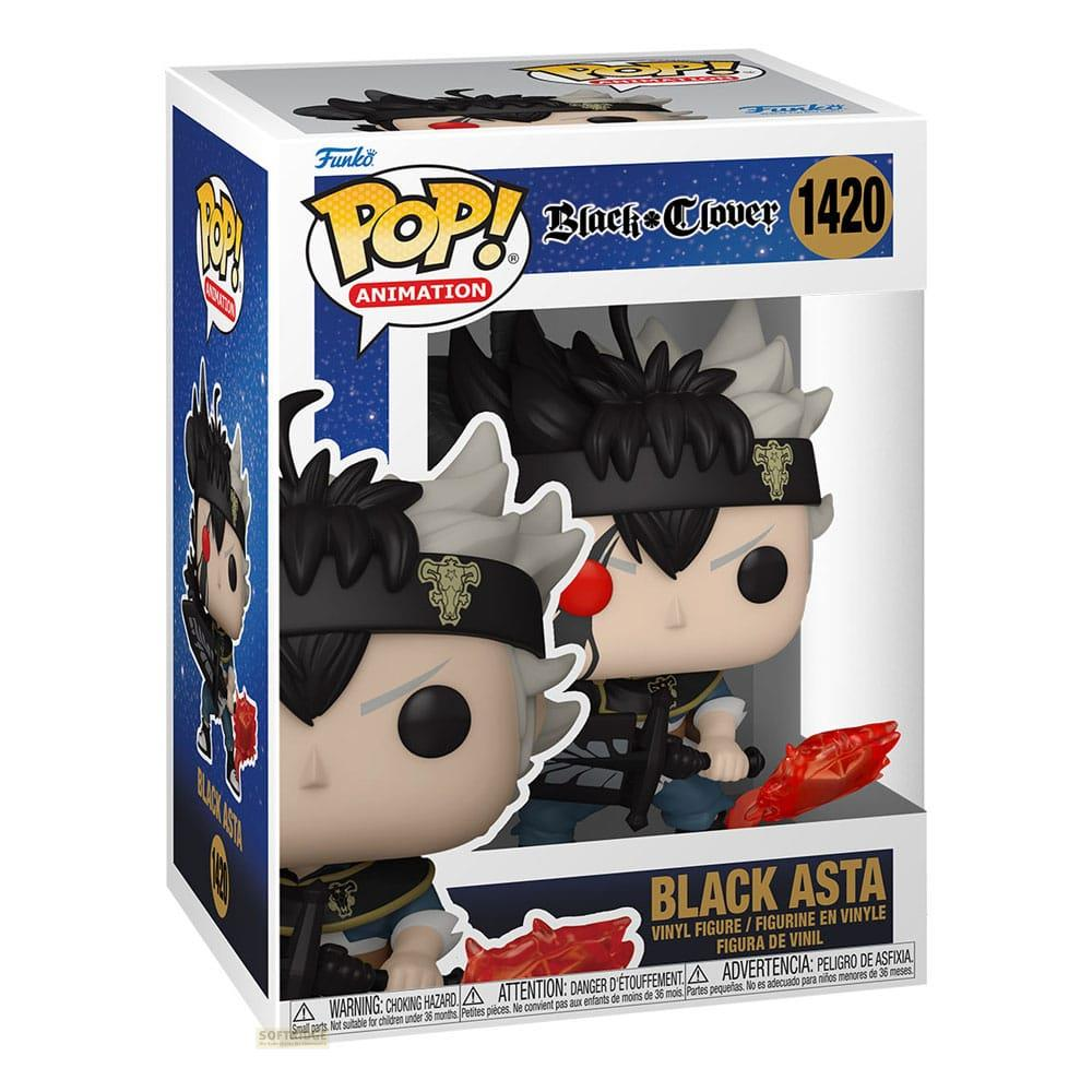 Statua Funko Pop! in vinile di Black Asta da Black Clover, n. 1420, in scatola.