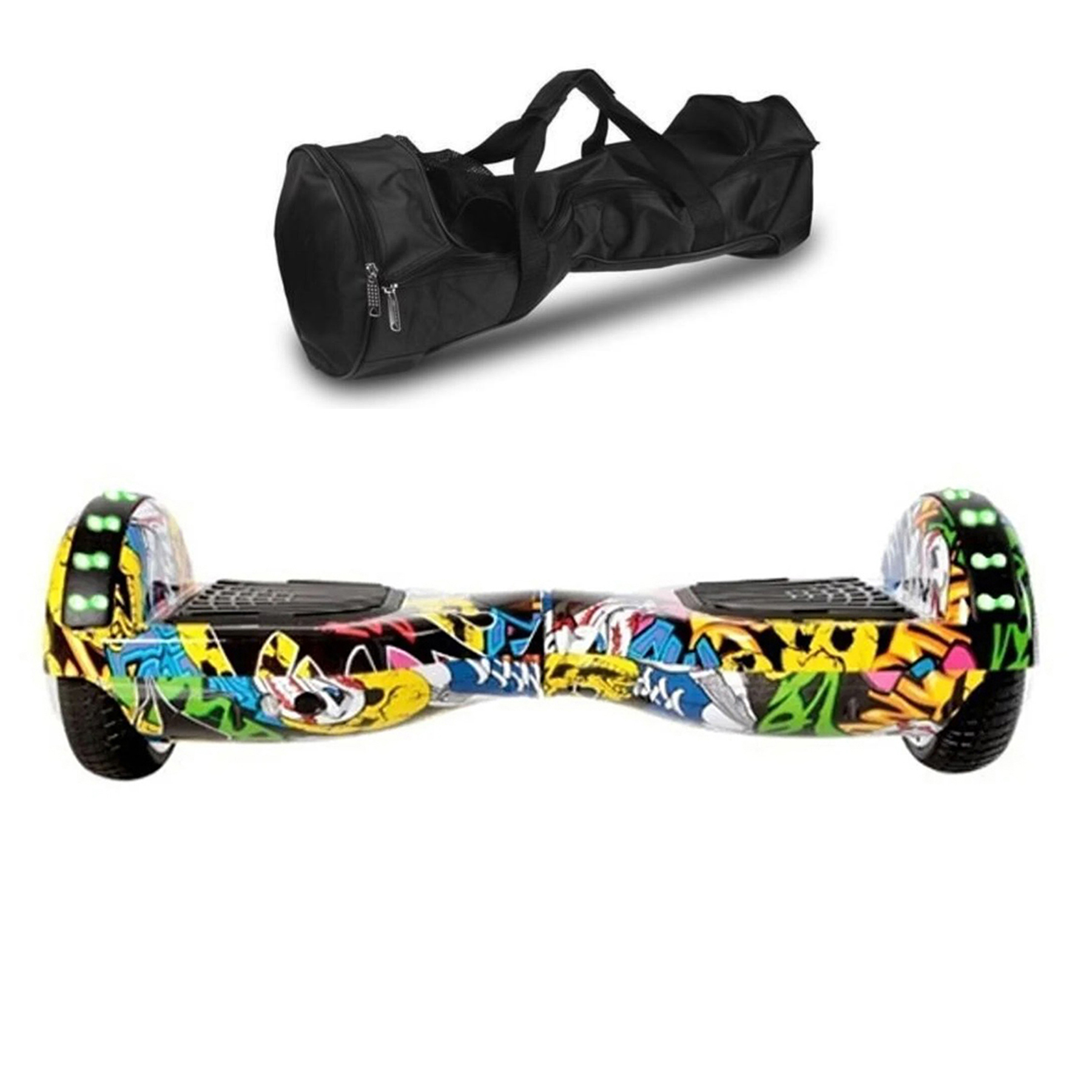 CITYMATE Elektrikli Kaykay Bluetooth Hoparlörlü 6.5" Full Ledli Çanta Hediyeli D01 Hoverboard