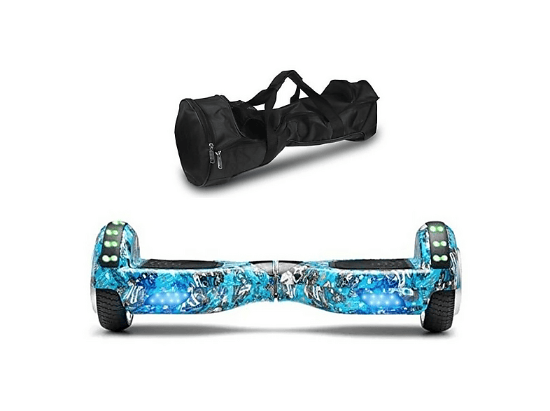 CITYMATE Elektrikli Kaykay Bluetooth Hoparlörlü 6.5" Full Ledli Çanta Hediyeli D20 Hoverboard