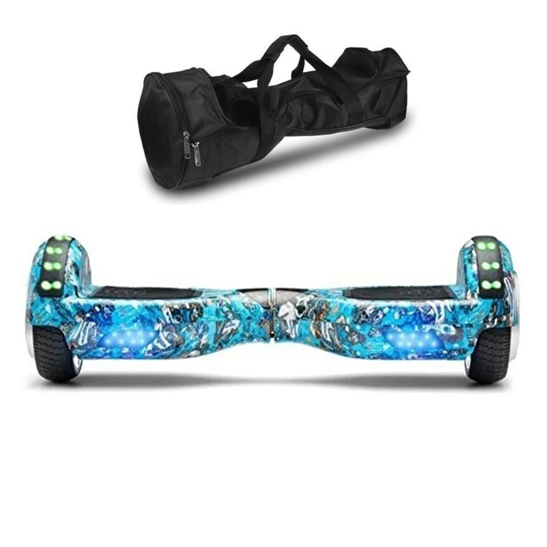 CITYMATE Elektrikli Kaykay Bluetooth Hoparlörlü 6.5" Full Ledli Çanta Hediyeli D20 Hoverboard