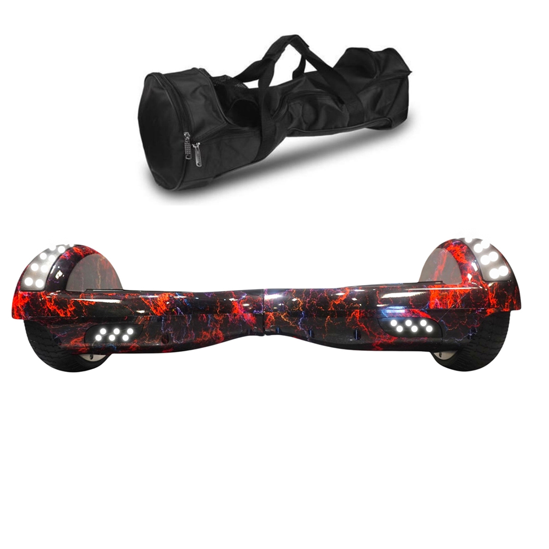 CITYMATE Elektrikli Kaykay Bluetooth Hoparlörlü 6.5" Full Ledli Çanta Hediyeli D15 Hoverboard