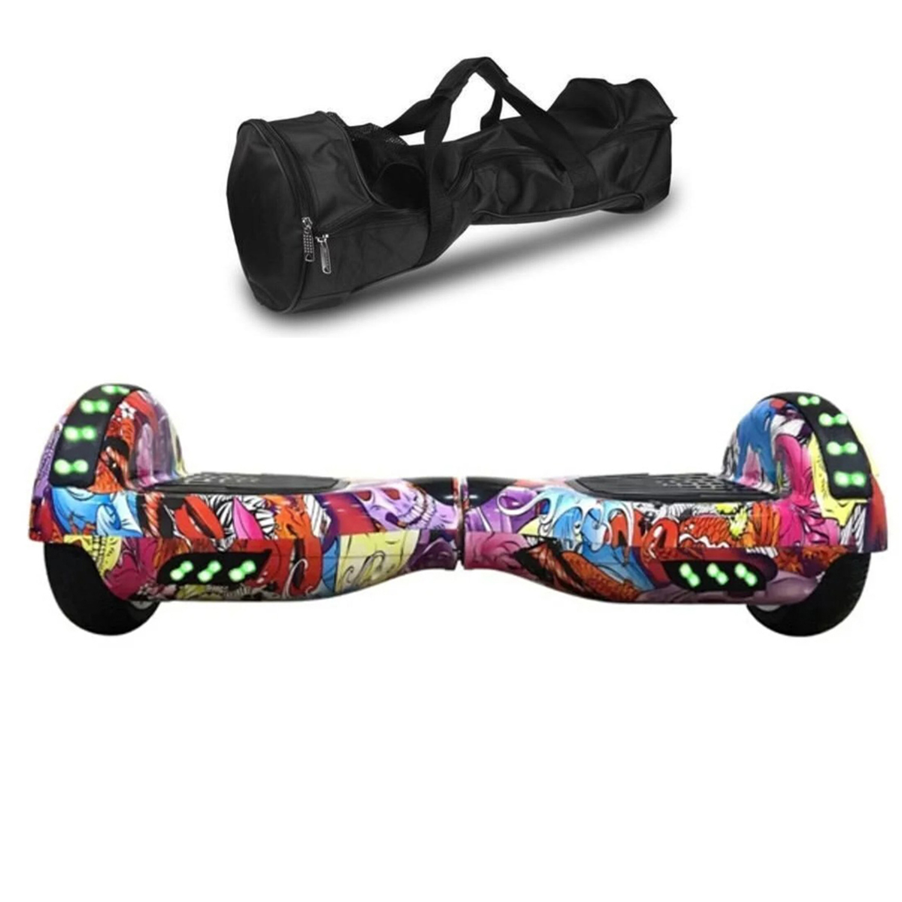 CITYMATE Elektrikli Kaykay Bluetooth Hoparlörlü 6.5" Full Ledli Çanta Hediyeli D16 Hoverboard