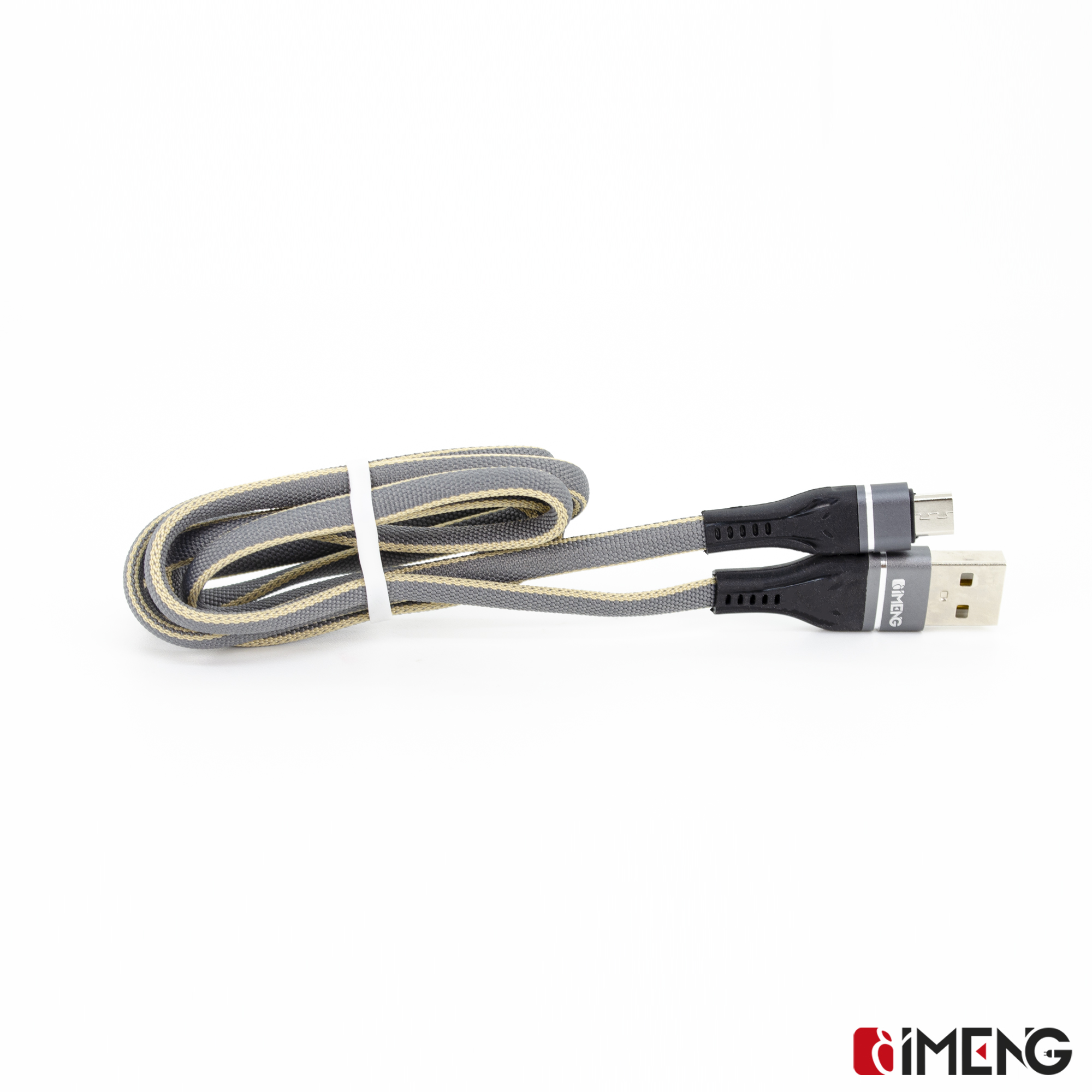 IMENG 3.1A UsbA to Micro Örgülü ML108 Hızlı Şarj ve Data Kablosu Gri