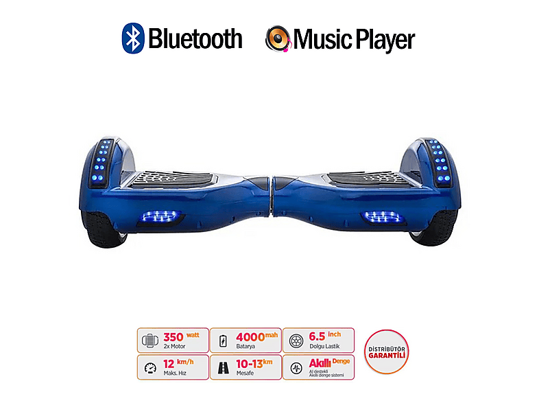 CITYMATE Elektrikli Kaykay Bluetooth Hoparlörlü 6.5