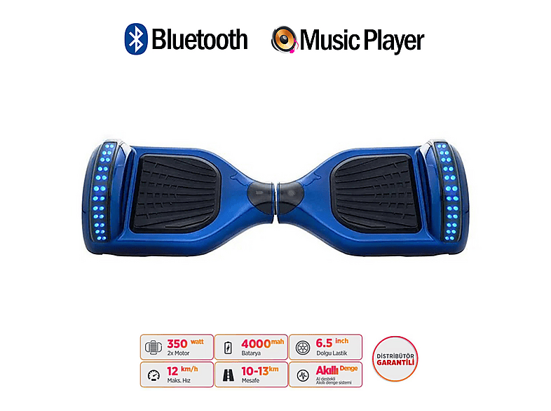 CITYMATE Elektrikli Kaykay Bluetooth Hoparlörlü 6.5