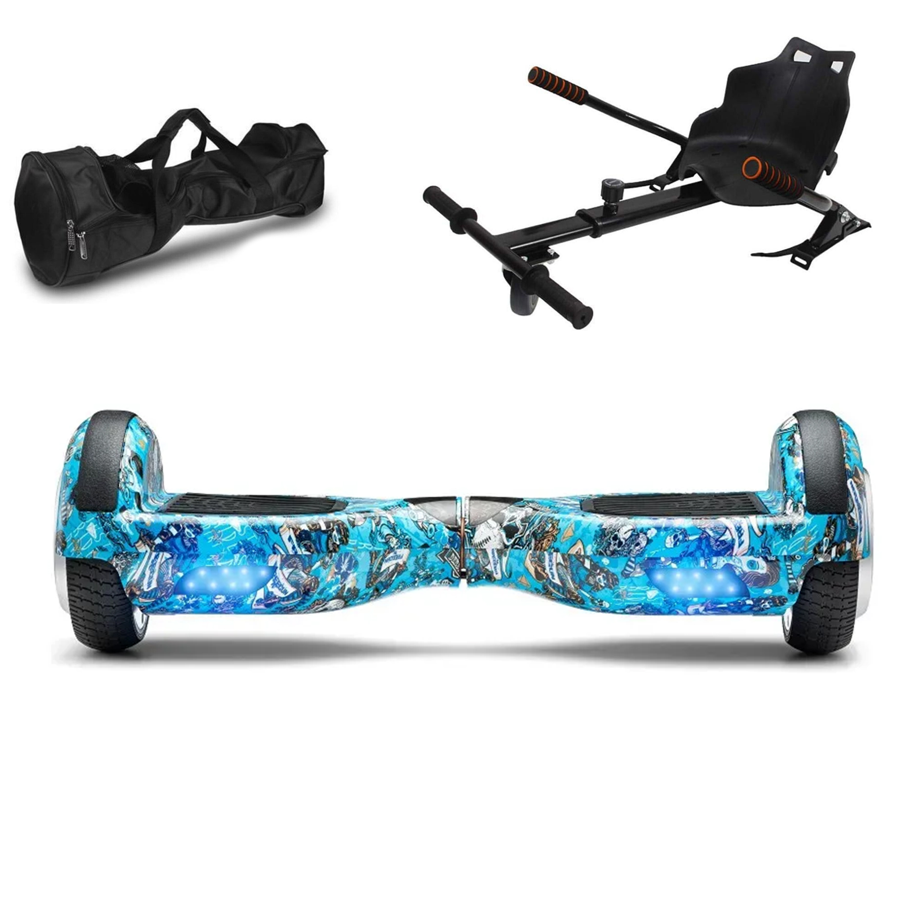 CITYMATE Elektrikli Kaykay Akıllı Denge 6.5" Hoverkart Çanta Extrem Paket D20 Hoverboard