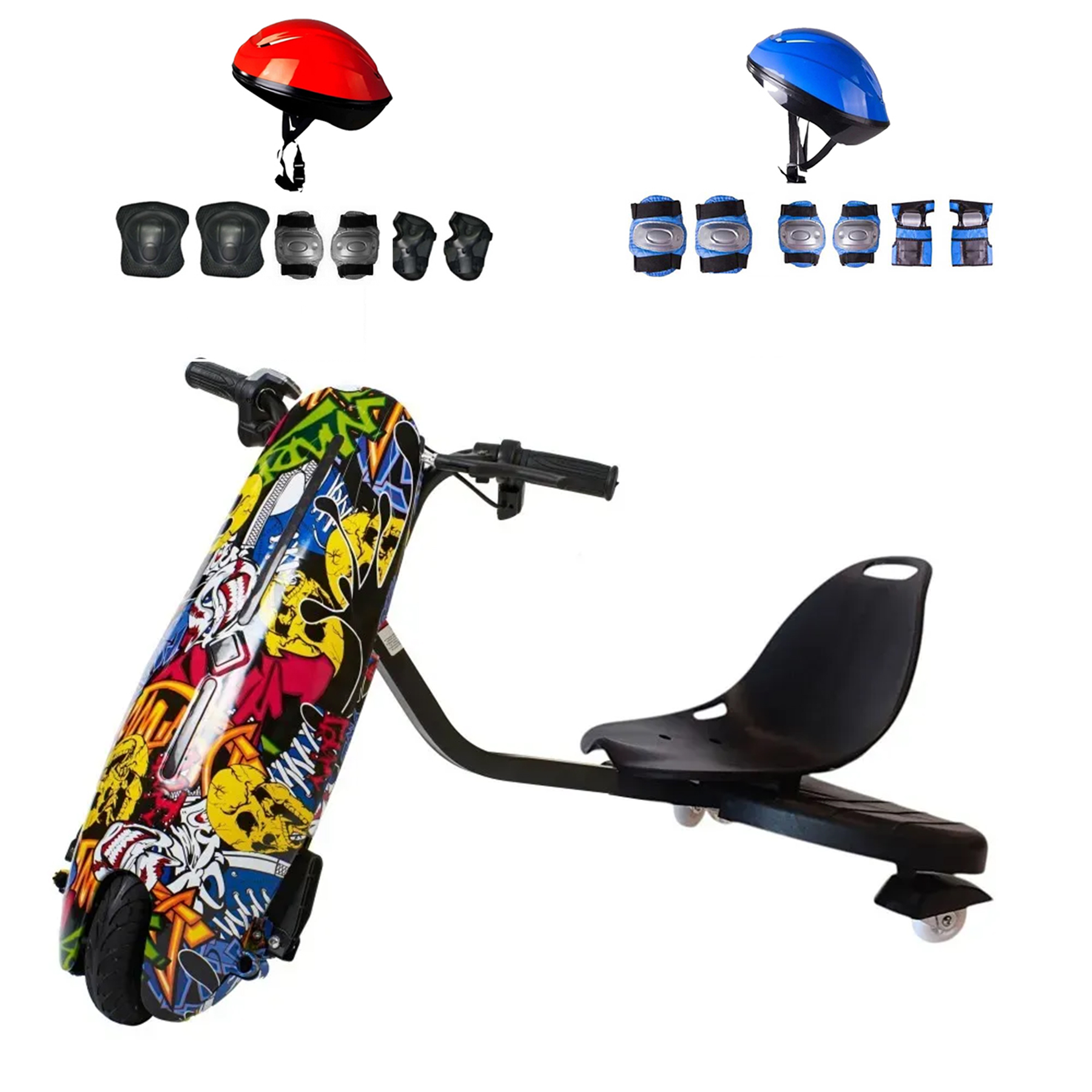 CITYMATE Drift Car Elektrikli Kaykay Bluetooth Ledli Koruma Ekipmanı D01 Hoverboard
