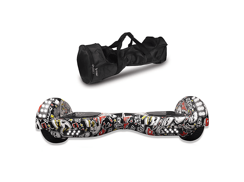 CITYMATE Elektrikli Kaykay Bluetooth Hoparlörlü 6.5" Full Ledli Çanta Hediyeli D14 Hoverboard