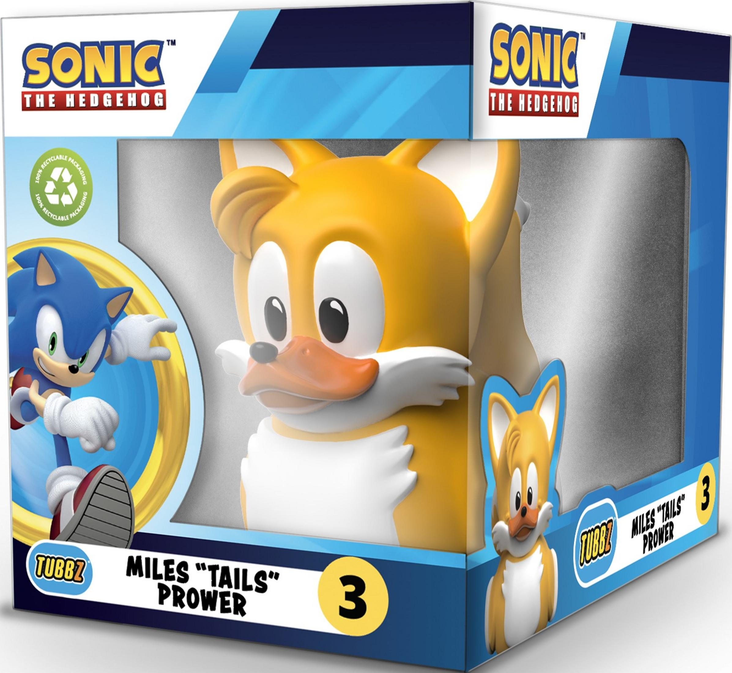 Sonic und Tails auf der Verpackung. Miles "Tails" Prower mit Sonic.