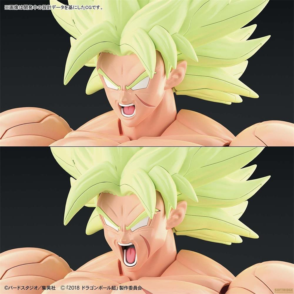 Primer plano de una figura masculina con cabello verde claro puntiagudo y expresión facial enfadada.