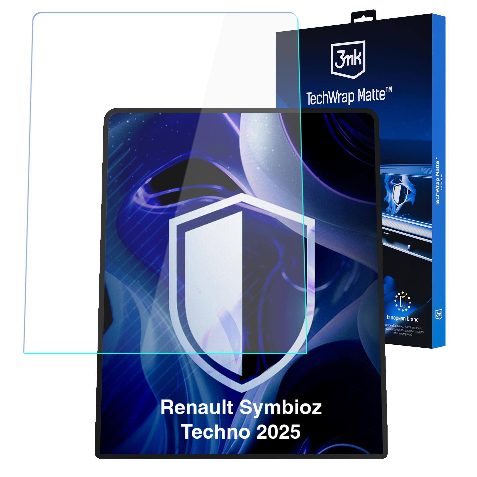 Opakowanie folii ochronnej na ekran do Renault Symbioz Techno 2025.