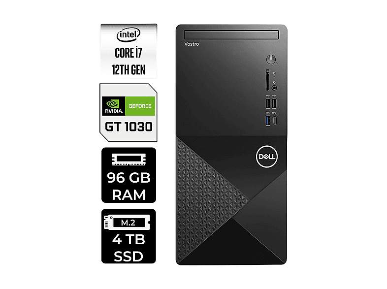 DELL Vostro 3030MT GT1030 4GB N6007VDT3030MTP440 PER4 Bellek Intel