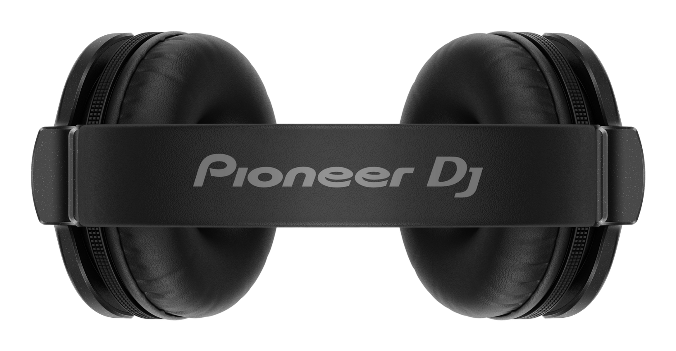 Czarne słuchawki z srebrnym logo Pioneer DJ na pałąku.