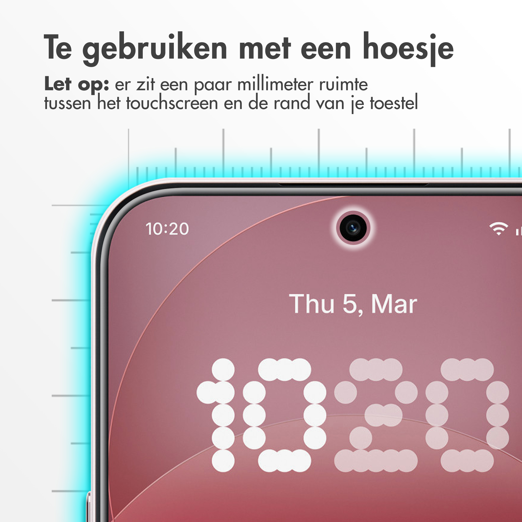 L'écran d'un smartphone affiche 10:20 et Thu 5, Mar.