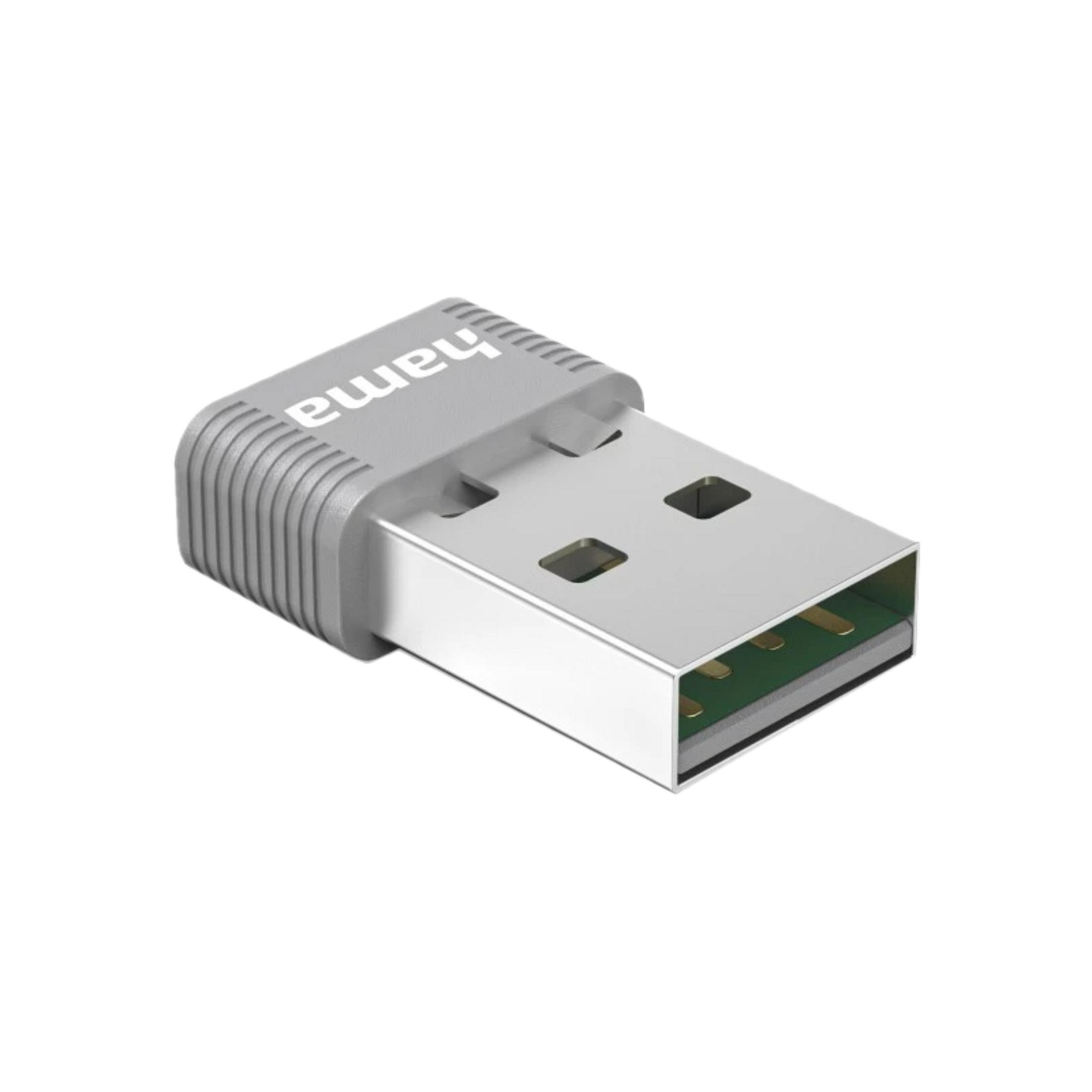 Ein kleiner grauer USB-Dongle mit geriffelten Seiten und einem silbernen Anschluss.