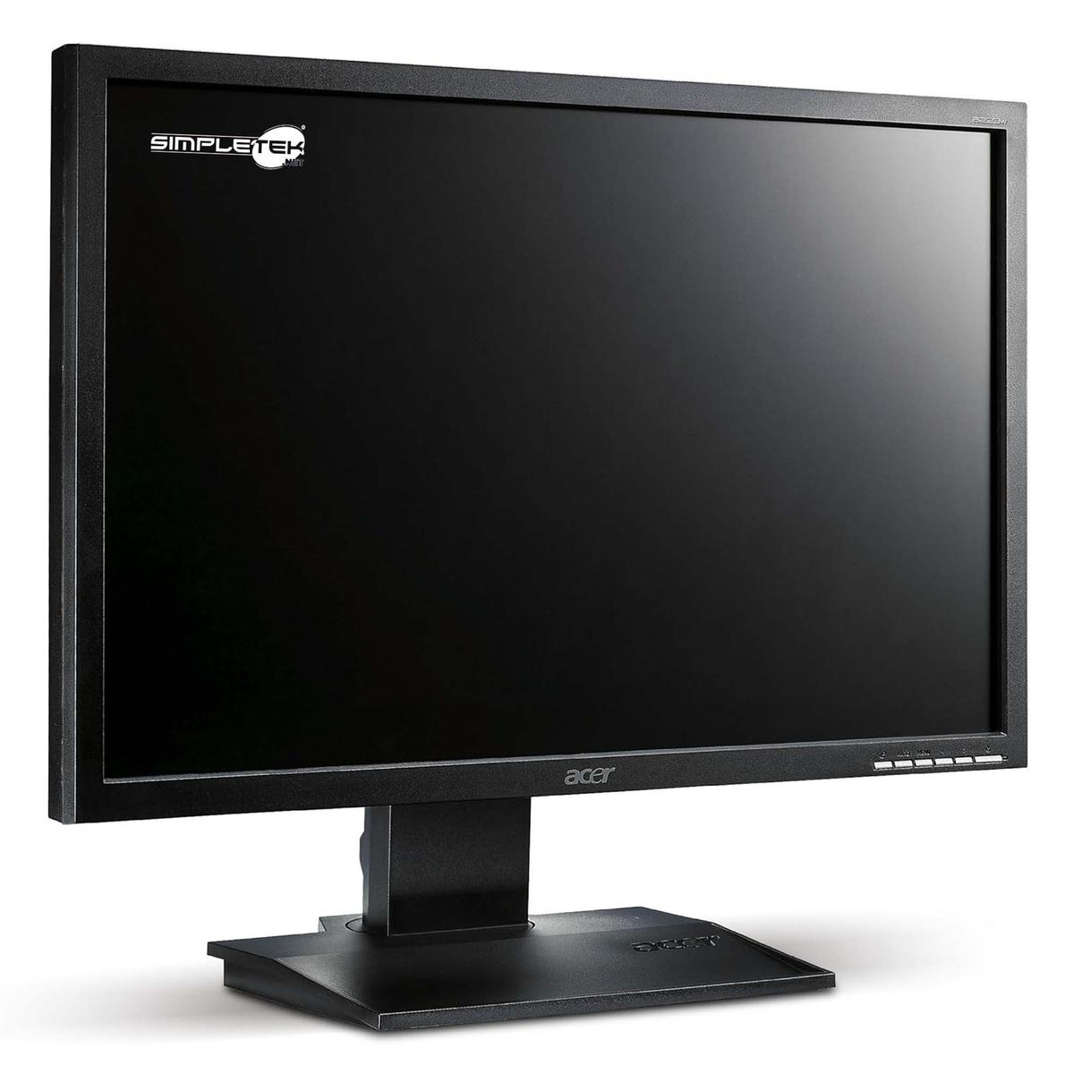 Un monitor Acer nero con logo SimpleTek è visualizzato su sfondo bianco.