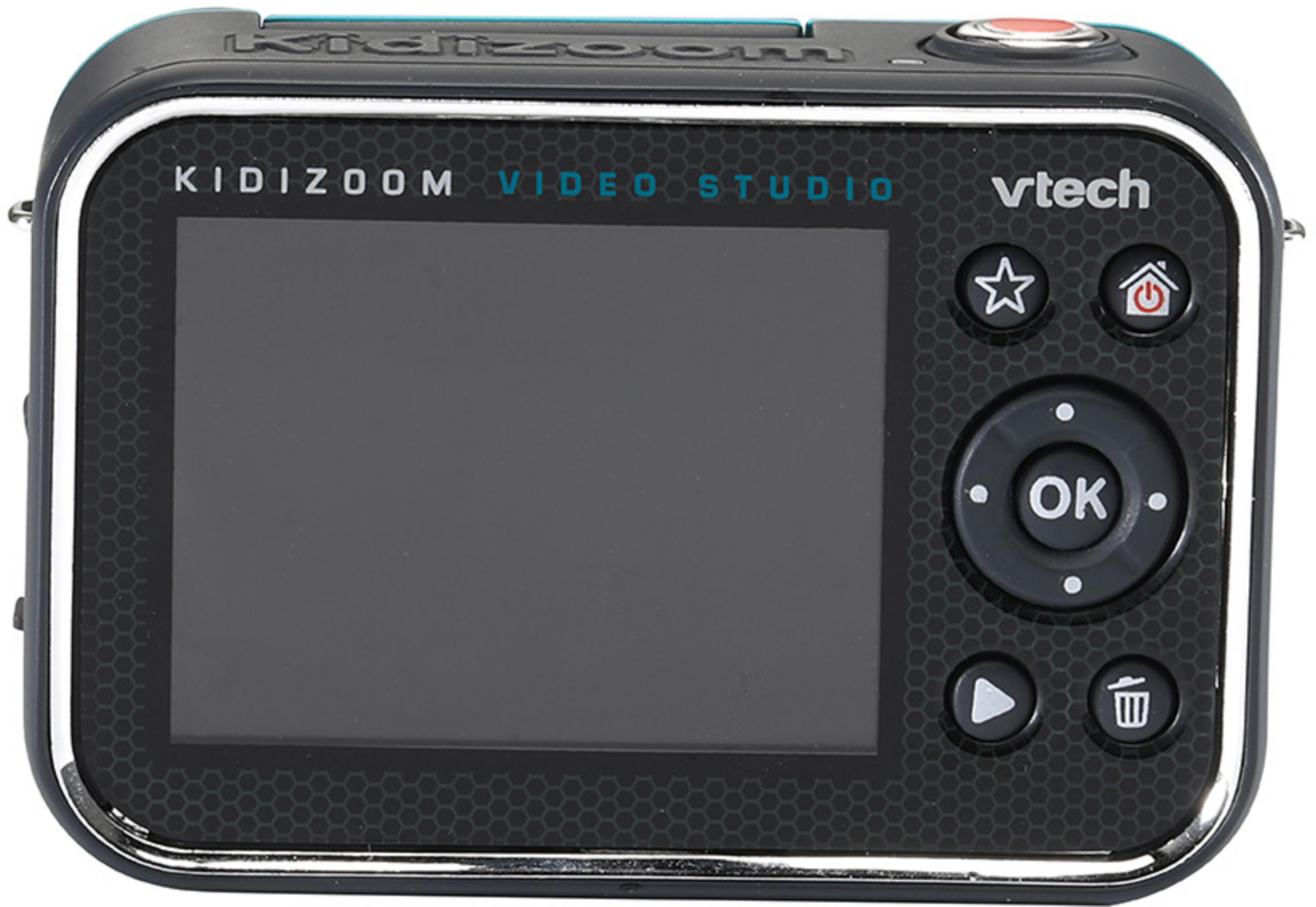 Vtech Kidizoom Videokamera mit Bildschirm und Bedienelementen.