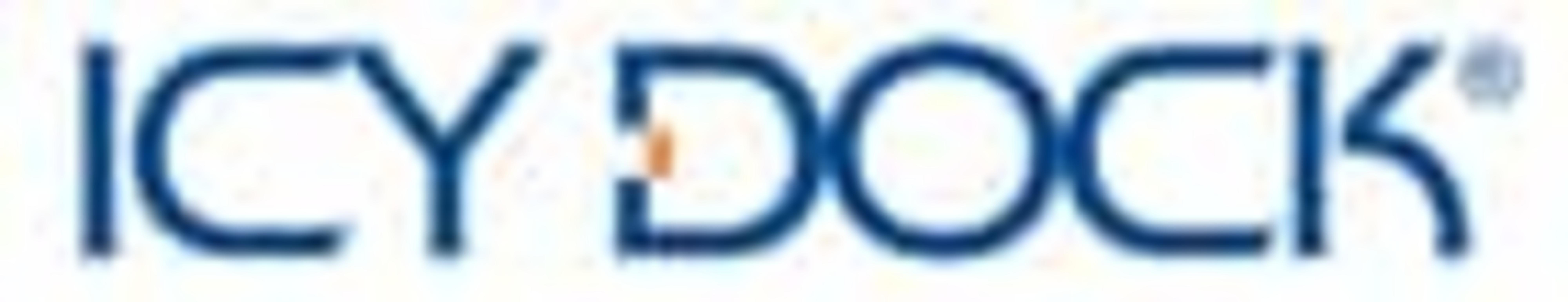 Das Logo zeigt die blauen Buchstaben 'ICY DOCK' auf weißem Hintergrund.