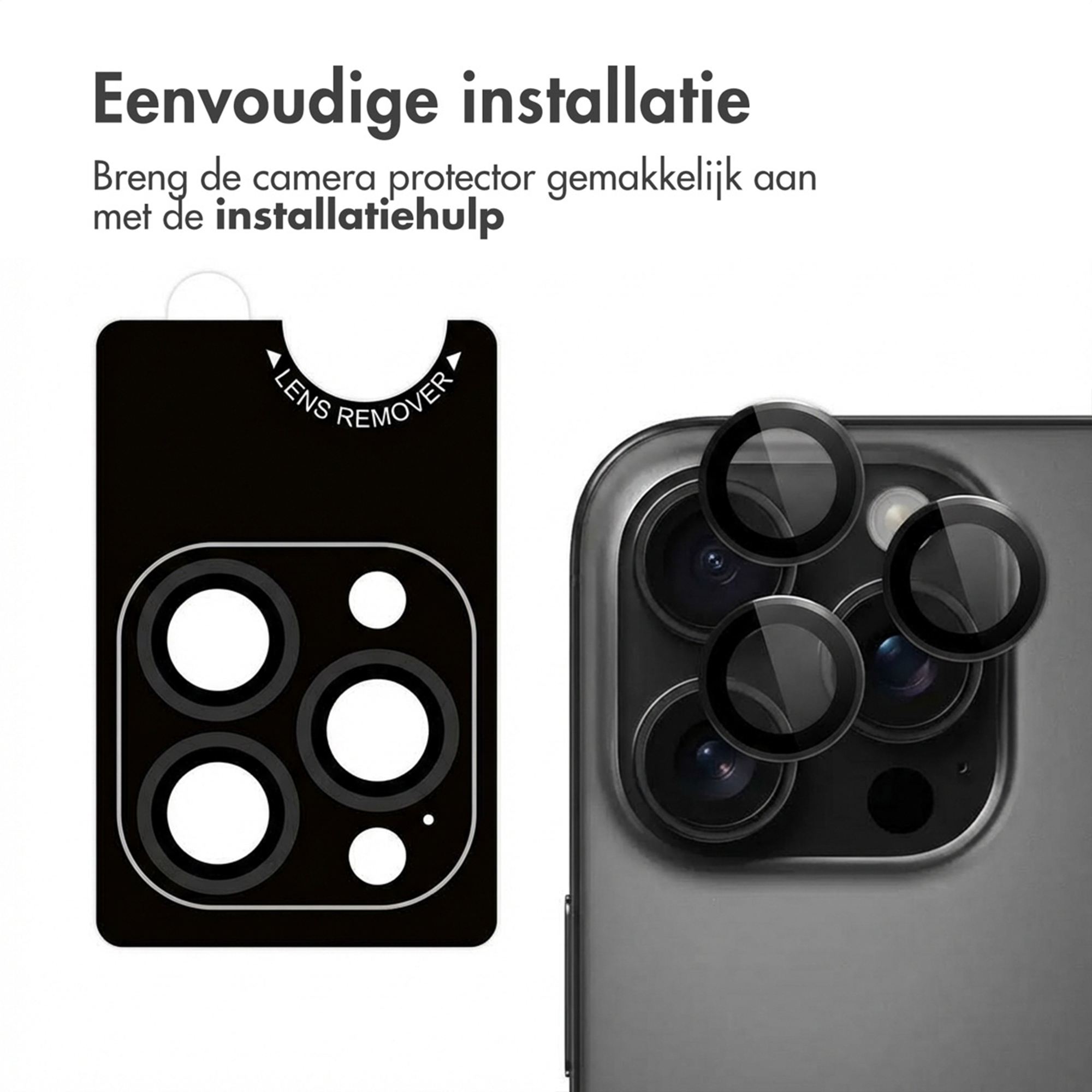 Protège-objectifs noirs et un outil sur fond gris.