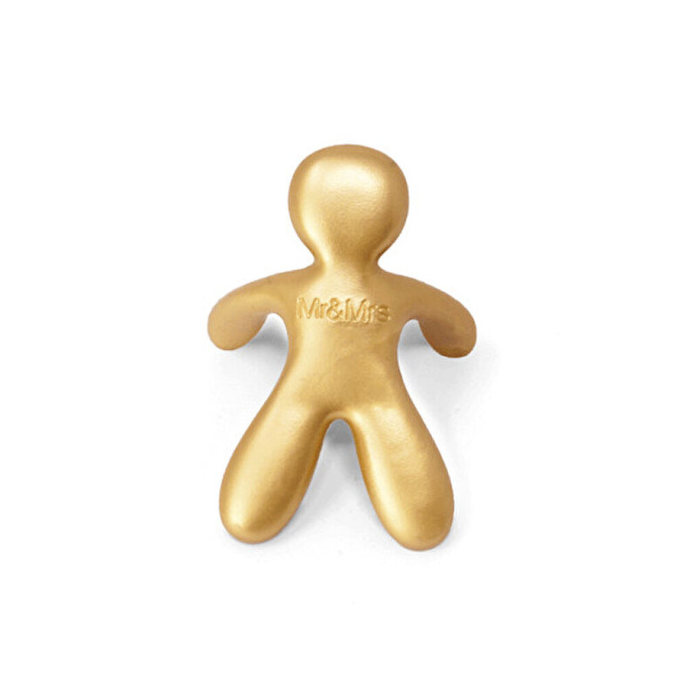 Goldene Figur mit der Aufschrift Mr & Mrs.