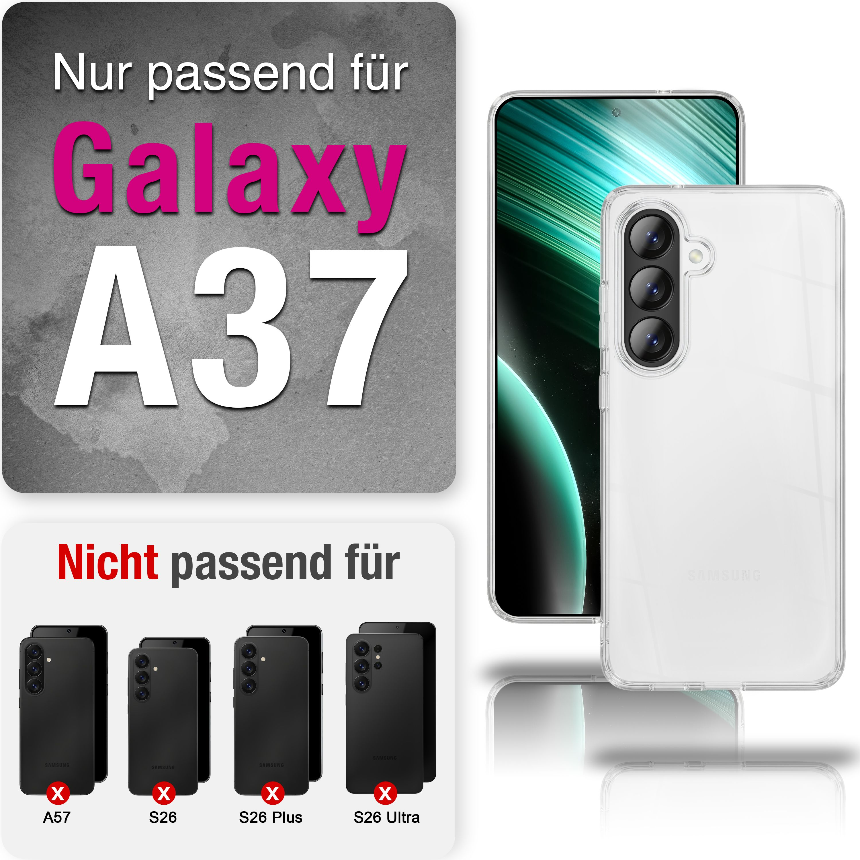 Adatto solo per Galaxy A37. Non per A57, S26, S26 Plus, S26 Ultra.