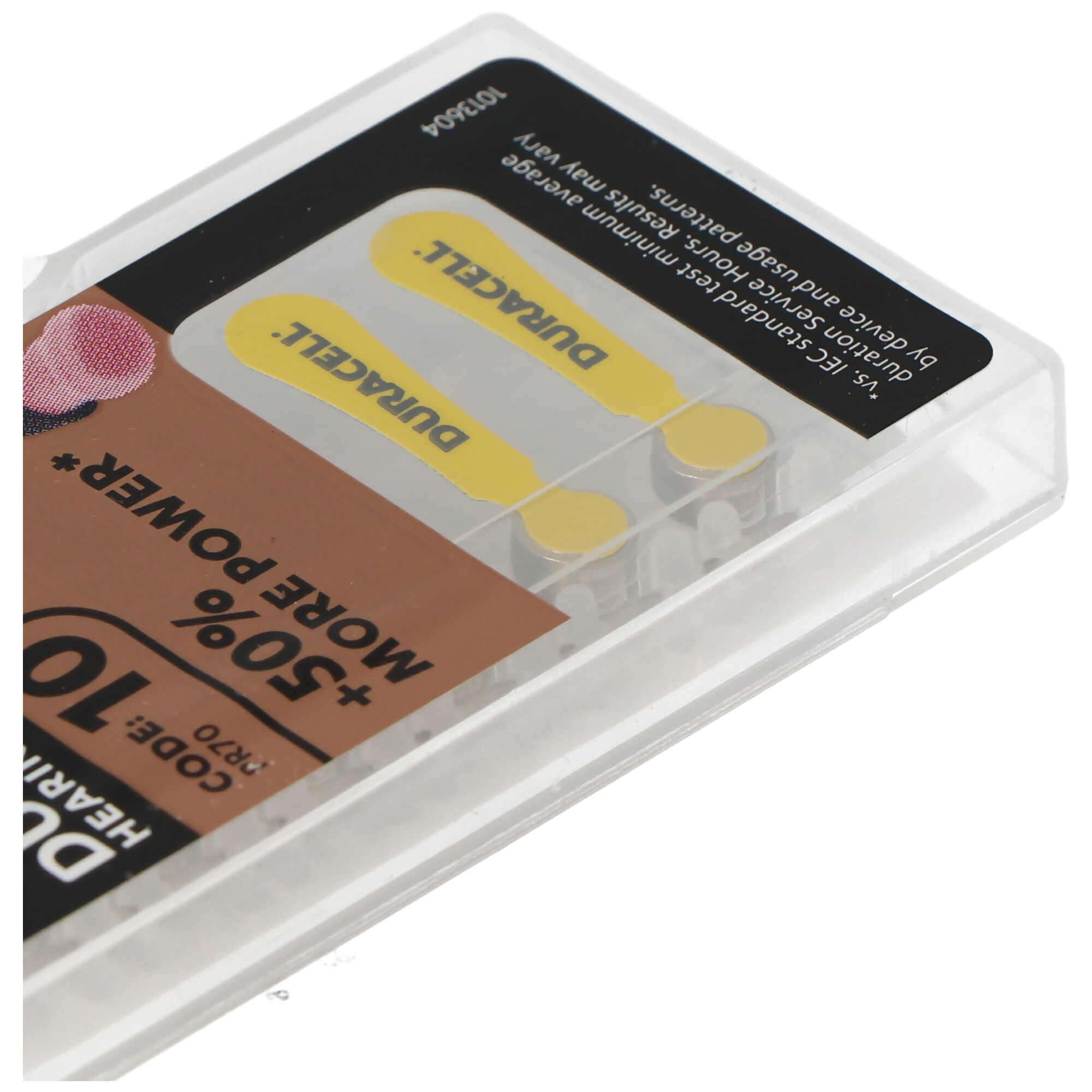 Duracell Hörgerätebatterien, 10er-Pack, mit mehr Leistung.