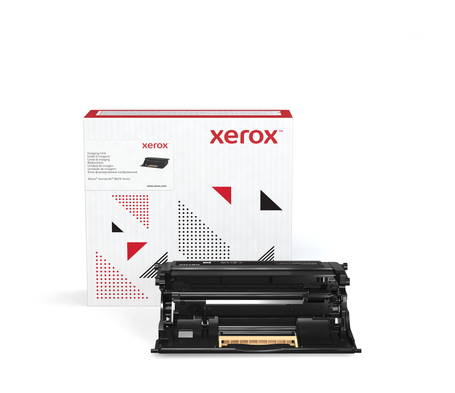 Scatola unità di imaging Xerox e cartuccia toner nera per stampanti VersaLink B62X.