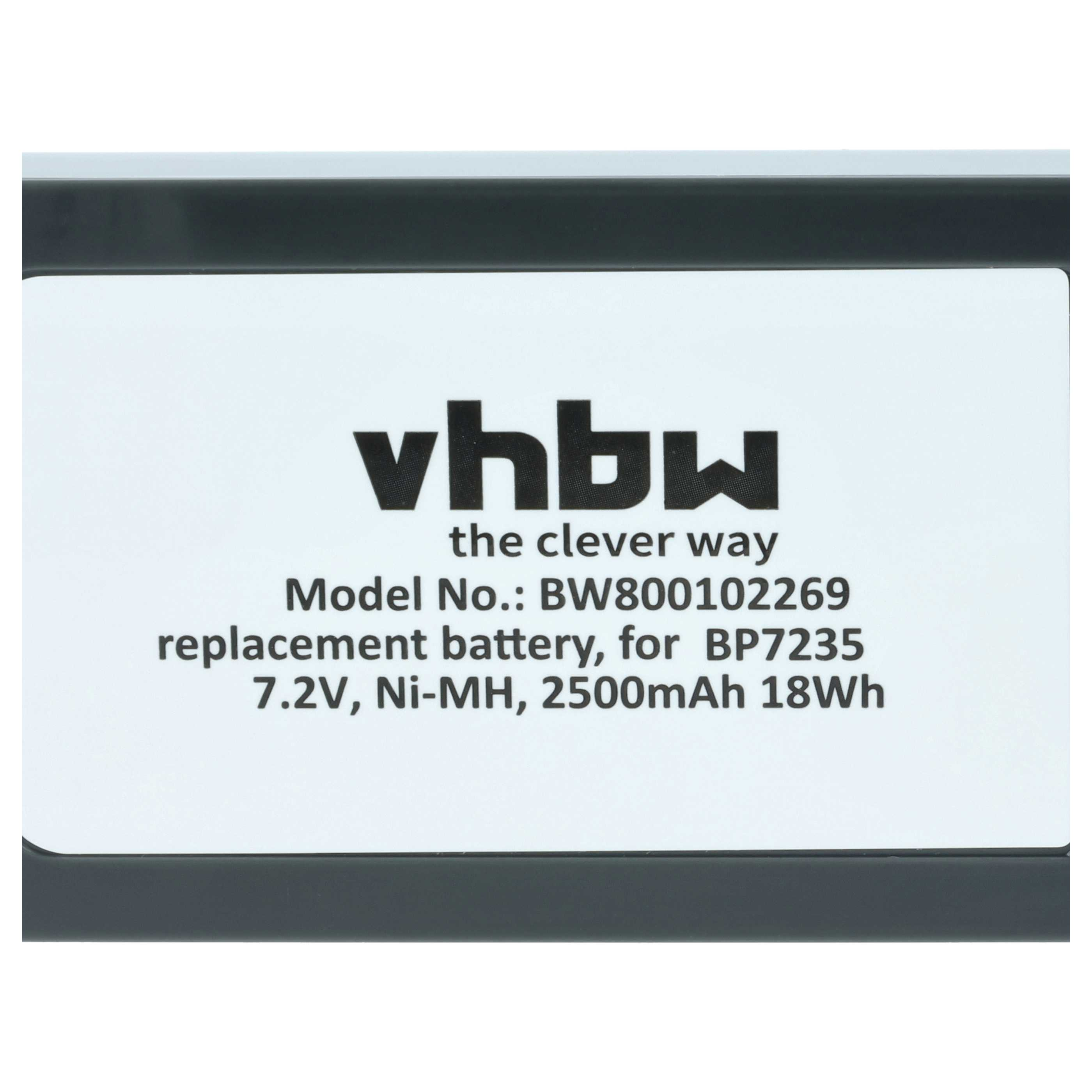 vhbw Ersatzakku Modell BW800102269 für BP7235, 7.2V, Ni-MH.