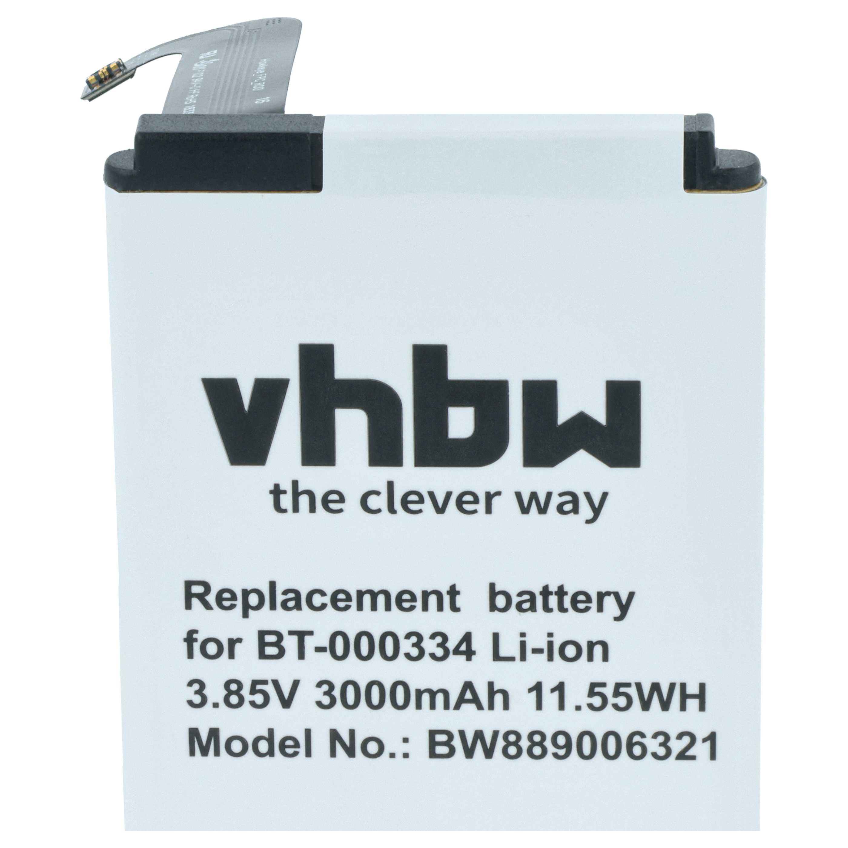 vhbw Ersatzakku für BT-000334 Li-ion, 3.85V 3000mAh.