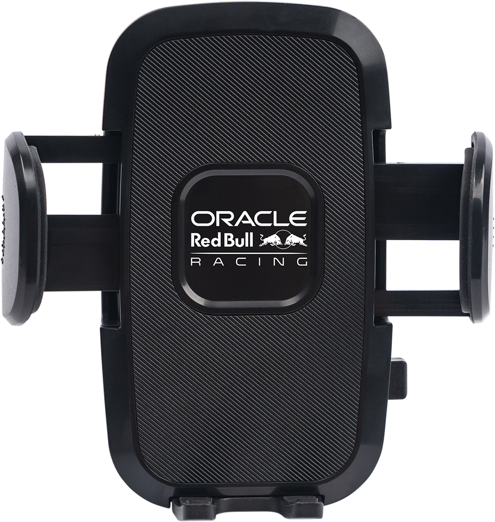 Supporto nero per cellulare con logo Oracle Red Bull Racing.