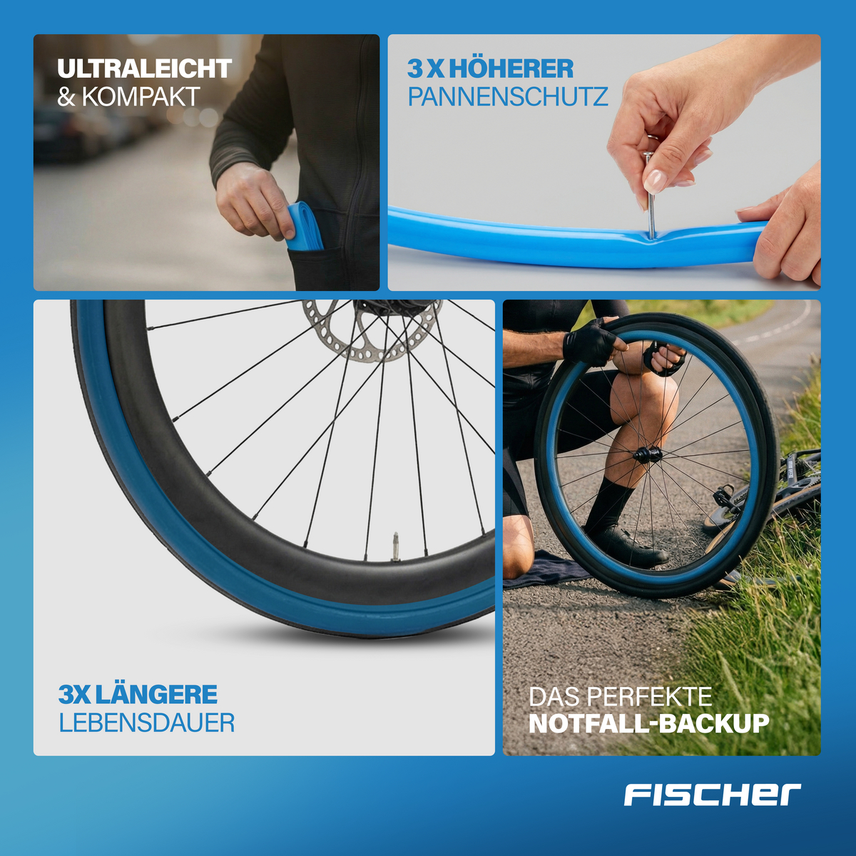 Fahrrad-Innenschlauch: leicht, pannensicher, langlebig, kompakt.