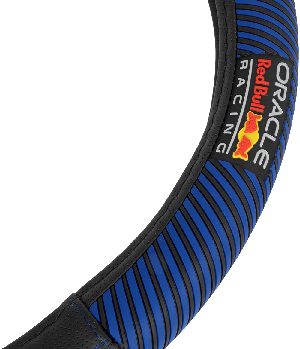Coprivolante blu e nero con logo "Oracle Red Bull Racing".