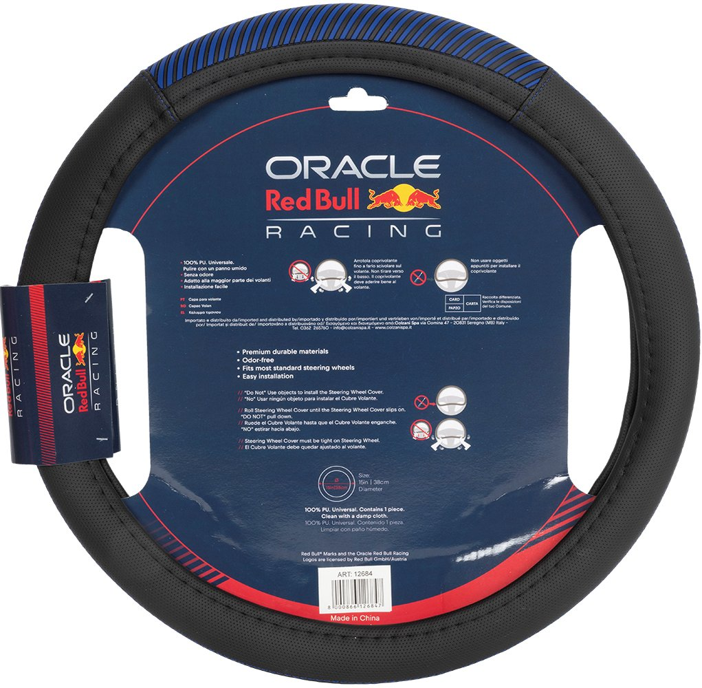 Coprivolante Red Bull Racing, 38cm, PU, per la maggior parte delle auto.