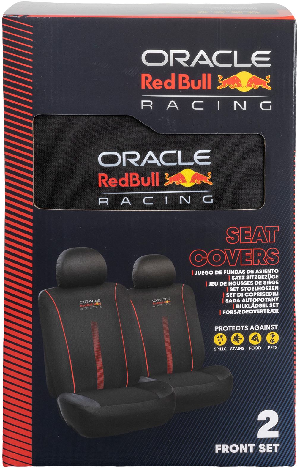 Confezione coprisedili auto Oracle Red Bull Racing, anteriori, set da 2.