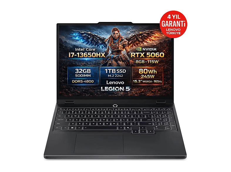 LENOVO Legion 5 15IRX10 RTX 5060 8GB WUXGA IPS 165Hz Intel Core i7