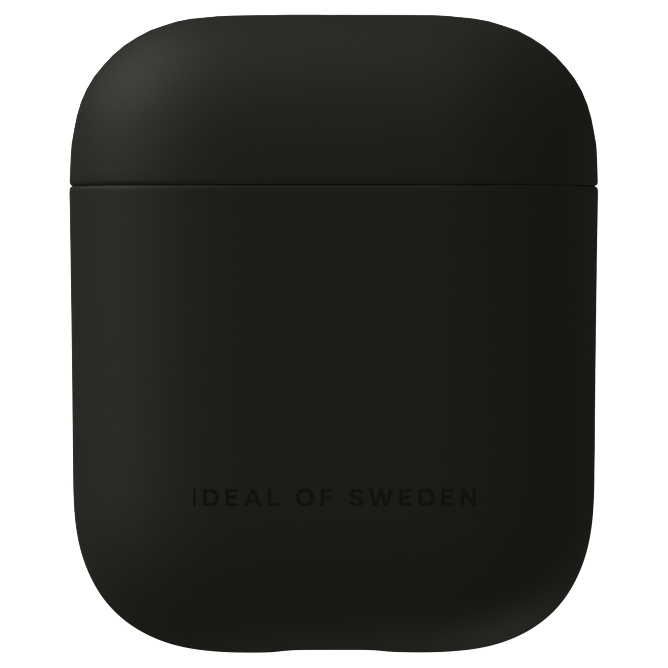 Schwarzes Ladeetui mit abgerundeten Ecken und dem Logo "IDEAL OF SWEDEN".