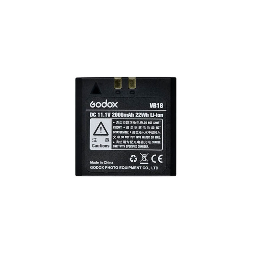 Godox VB18 Li-Ion Akku, 11.1V, 2000mAh, 22Wh, Made in China.