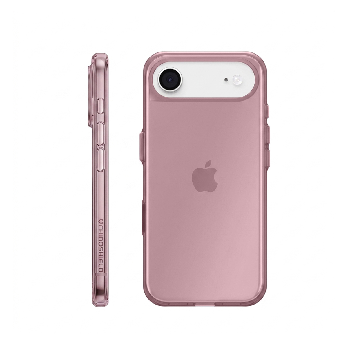 Custodia iPhone oro rosa, vista posteriore e laterale