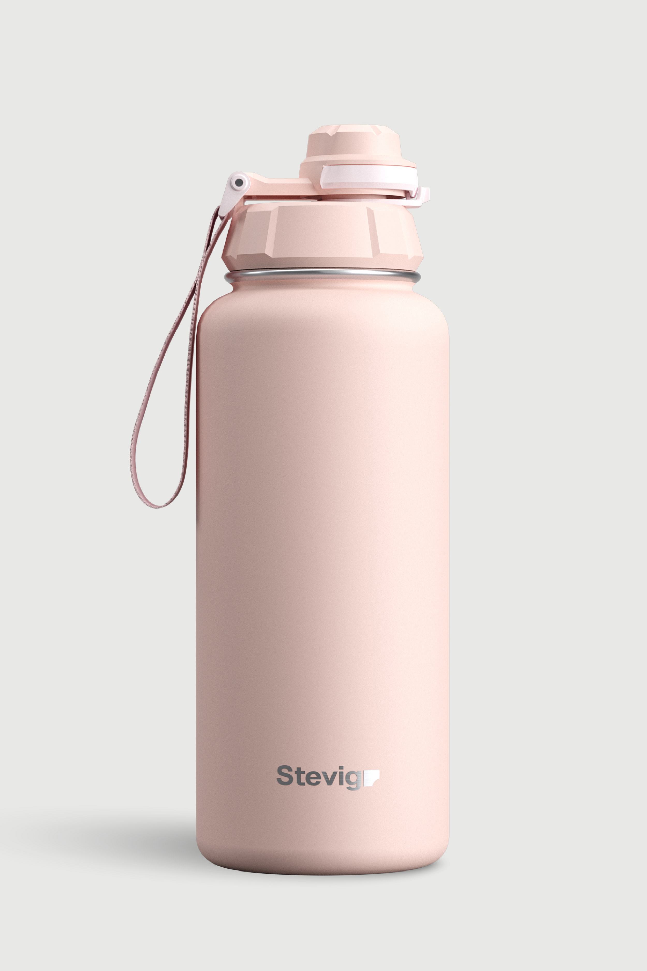 STEVIG 1 Hand Leak-Proof Sızdırmaz 1000 ml Icy Pınk ST-219 Paslanmaz Çelik Termos