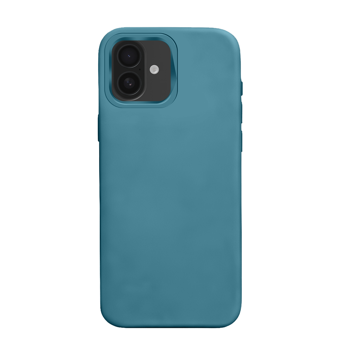 Una custodia blu per telefono con due fotocamere sul retro.