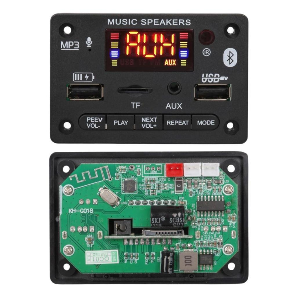 USB, TF ve AUX bağlantı noktalarına, kontrol düğmelerine ve devre kartına sahip müzik hoparlör modülü.